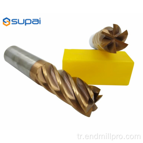 Katı Karbür End Mill 6Flutes Bitirme CNC Araçları